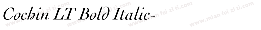 Cochin LT Bold Italic字体转换